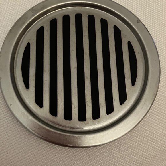 8 Coasters stainless steel / silicone - Picture 5 of 5